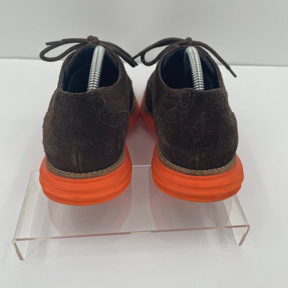 Cole Haan Men’s Lunar Grand Wingtip Oxford Sneakers Sz. 7.5 M Brown Suede - Picture 6 of 10